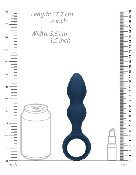 Plug TEARDROP BALTIC L 12 x 4cm Bleu