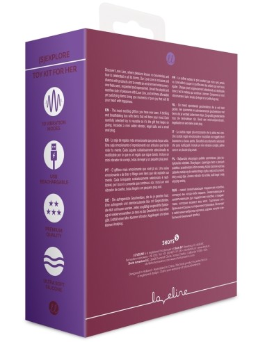 Coffret de Sextoys pour Elle Darkcherry 3 Accessoires