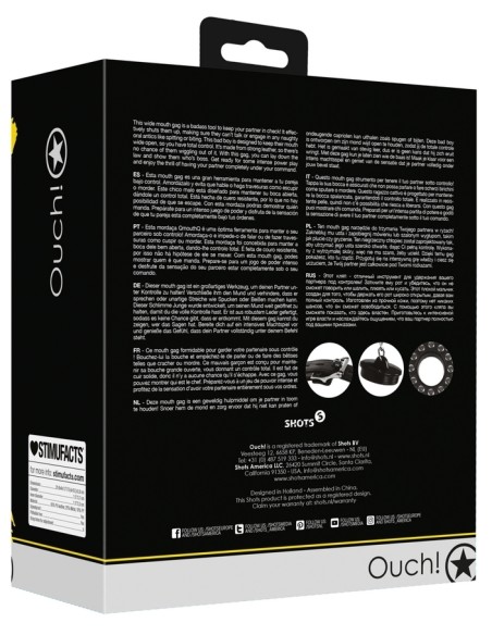 Bâillon Open Stopper 35mm Noir