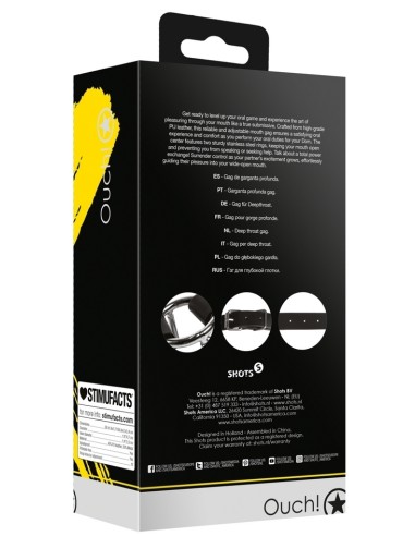 Bâillon Gorge Profonde Xtreme Deep 37mm Noir