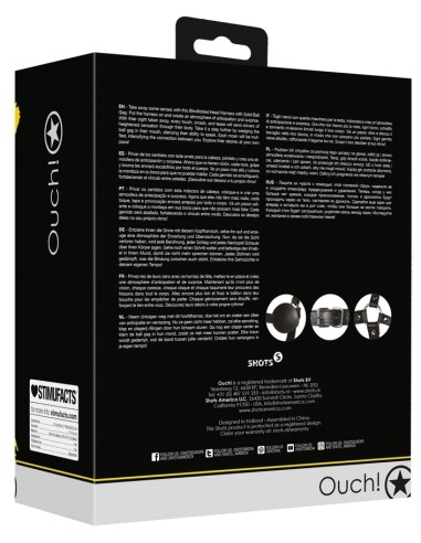 Bâillon Muselière avec Boule et Masque Gag Xtreme Noir