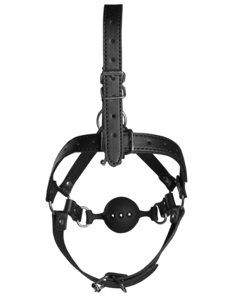 Bâillon Boule avec Crochet nasal Gag Noise Noir