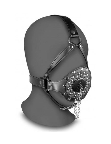 Bâillon Muselière Open Stopper Noir