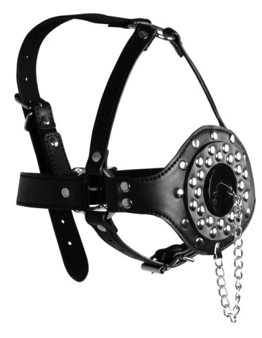 Bâillon Muselière Open Stopper Noir