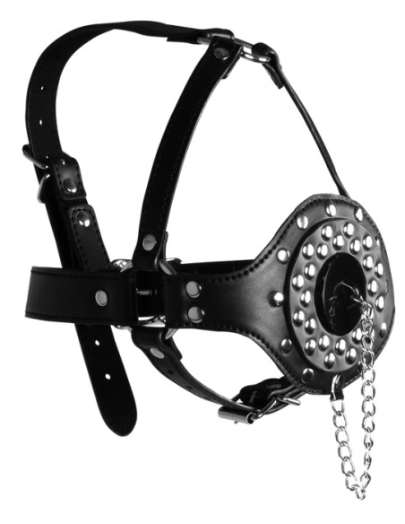 Bâillon Muselière Open Stopper Noir