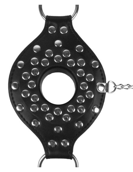 Bâillon Muselière Open Stopper Noir