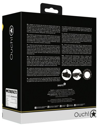 Bâillon Muselière Open Stopper Noir