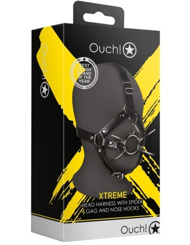 Bâillon avec Crochet nasal Gag Cross noir