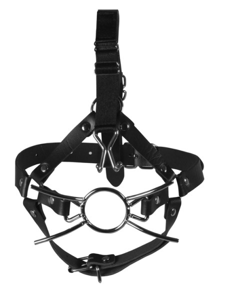 Bâillon avec Crochet nasal Gag Cross noir Bâillon avec Crochet nasal Gag Cross noir