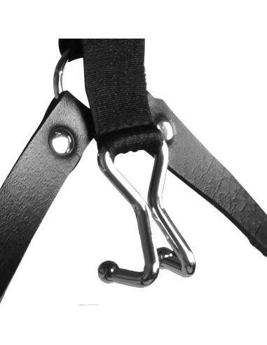 Bâillon avec Crochet nasal Gag Cross noir