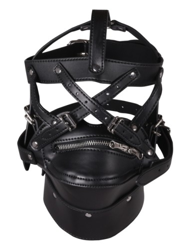 Bâillon SM Zip-Up Noir