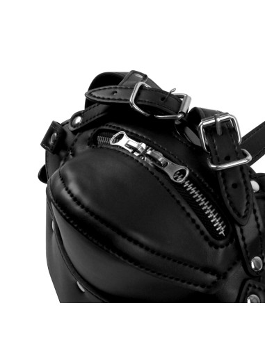 Bâillon SM Zip-Up Noir
