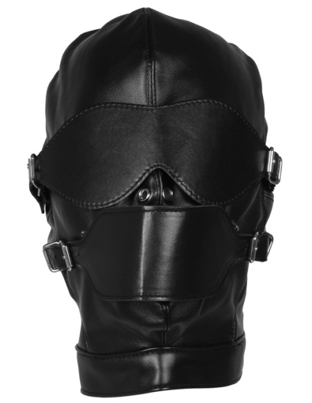 Cagoule avec Masque et Bâillon Blind Mask Gag Noire