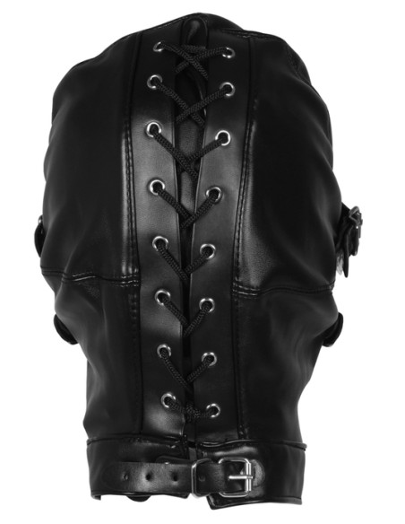 Cagoule avec Masque et Bâillon Blind Mask Gag Noire