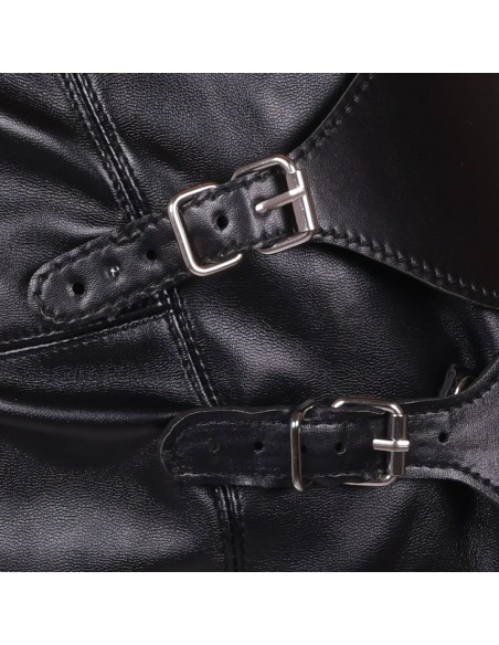 Cagoule avec Masque et Bâillon Blind Mask Gag Noire