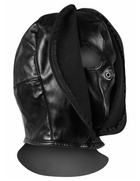 Cagoule Zip-Up Bondage Noire