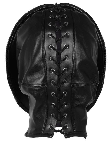 Cagoule Zip-Up Bondage Noire
