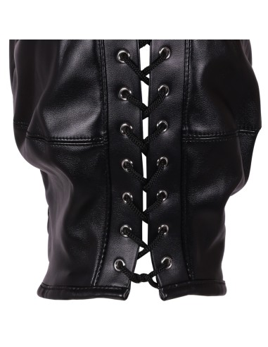 Cagoule Zip-Up Bondage Noire