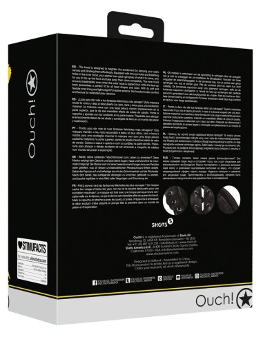 Cagoule Zip-Up Bondage Noire