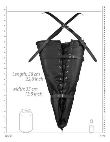 Camisole pour Bras Lace-Up Full Noire