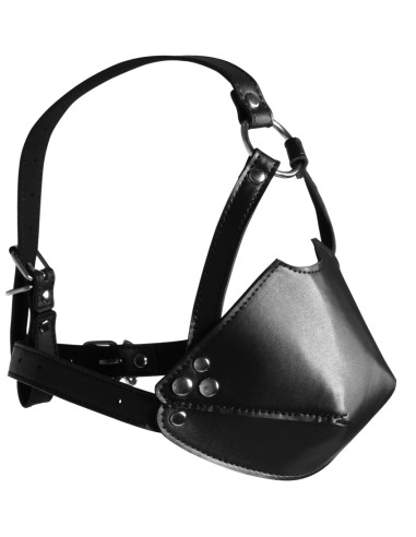 Muselière avec Bâillon Head Harness Noire