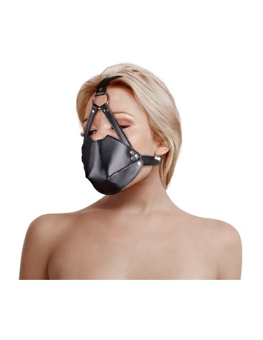 Muselière avec Bâillon Head Harness Noire