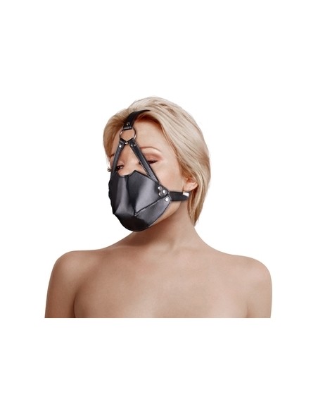 Muselière avec Bâillon Head Harness Noire