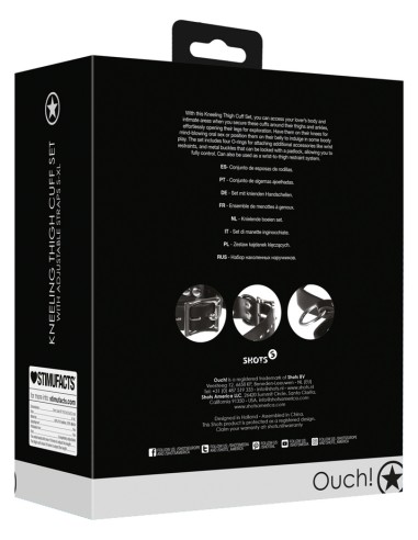 Menottes pour Cuisses Kneeling Cuffs noires