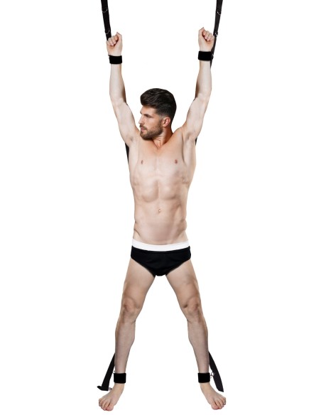 Croix de bondage pour porte Blackcross Noire