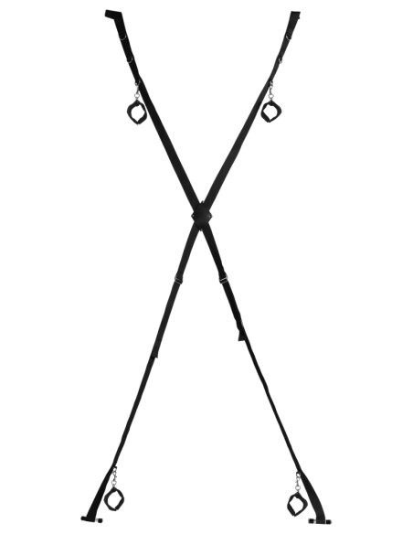 Croix de bondage pour porte Blackcross Noire