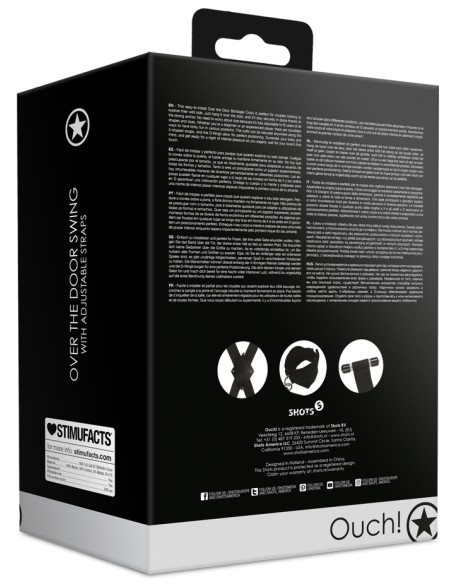 Croix de bondage pour porte Blackcross Noire