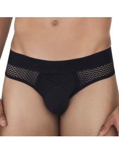 Slip Résille Swirl Noir