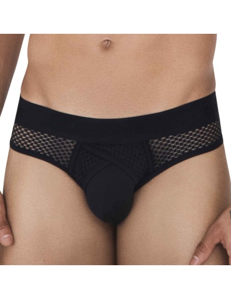 Slip Résille Swirl Noir