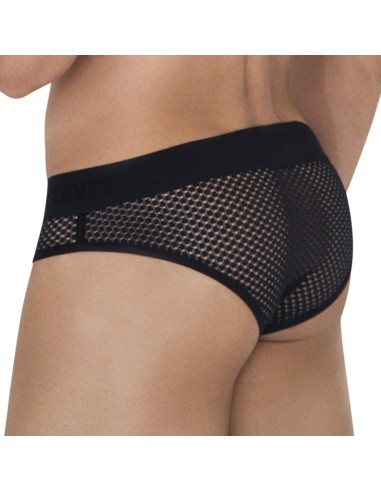 Slip Résille Swirl Noir