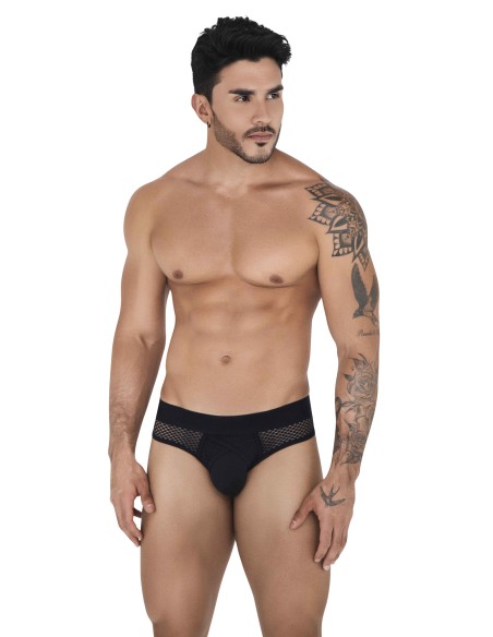 Slip Résille Swirl Noir