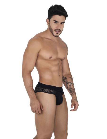 Slip Résille Swirl Noir