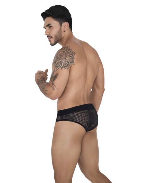 Slip Résille Swirl Noir