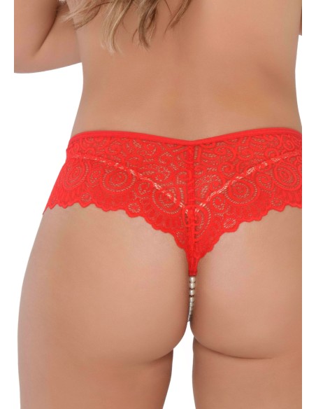 String Perlé Ashley Rouge String Perlé Ashley Rouge