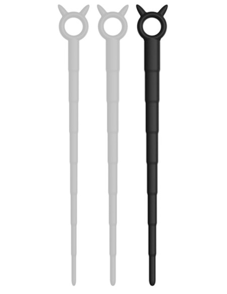 Tige d'urètre en silicone Diablo L 25 cm - Diamètre 7 à 14mm