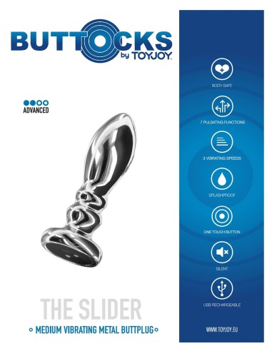 Plug vibrant The Slider M 7.8 x 2.6cm