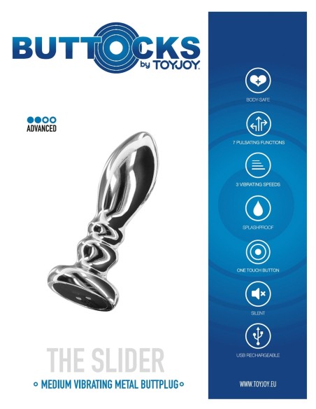 Plug vibrant The Slider M 7.8 x 2.6cm