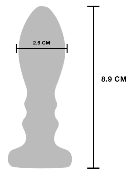 Plug vibrant The Slider M 7.8 x 2.6cm