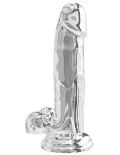 Gode Réaliste Diamond Dick 15.5 x 4cm Transparent