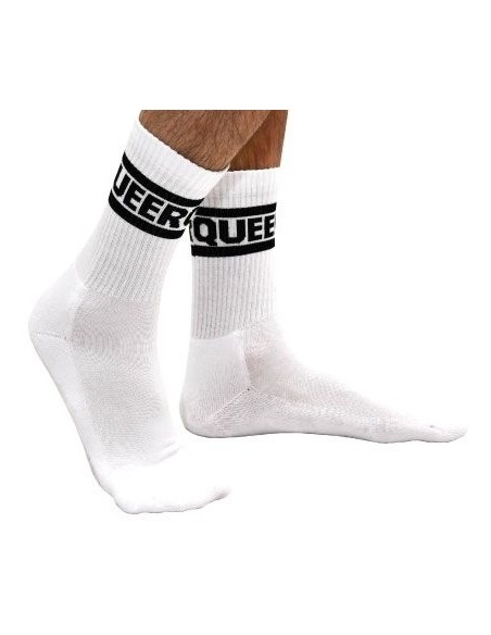 Chaussettes blanches Queer Crew Socks