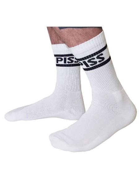 Chaussettes blanches Piss Crew Socks