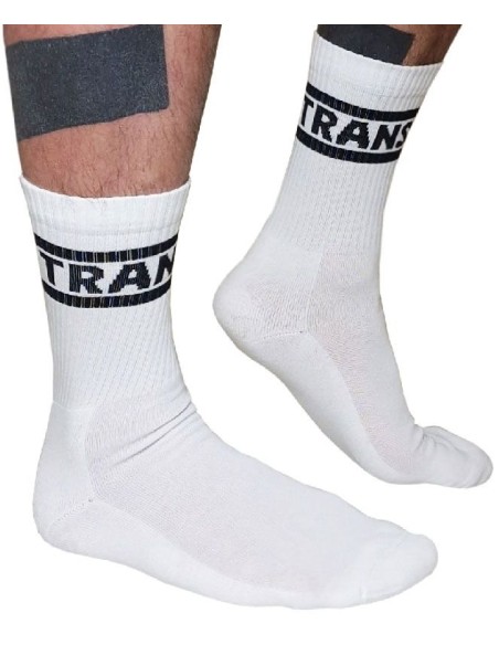 Chaussettes blanches Trans Crew Socks