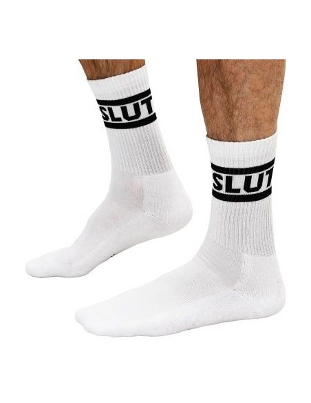Chaussettes blanches Slut Crew Socks
