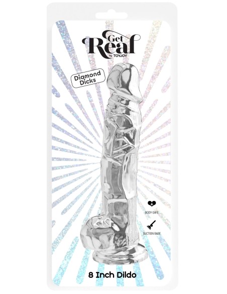 Gode Réaliste Diamond Dick 18 x 4.9cm Transparent Gode Réaliste Diamond Dick 18 x 4.9cm Transparent