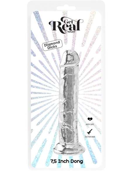 Gode Sans Bourse Diamond Dick 20 x 4cm Transparent Gode Sans Bourse Diamond Dick 20 x 4cm Transparent