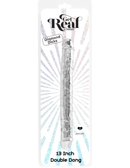 Double Gode Diamond Dick 34 x 3.8cm Transparent Double Gode Diamond Dick 34 x 3.8cm Transparent